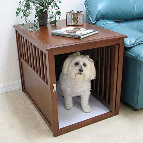  Crown Pet Products Wood Pet Crate End Table