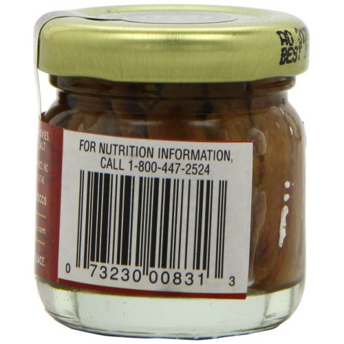  Crown Prince Natural Flat Fillets of Anchovies in Pure Olive Oil, 1.5-Ounce Jars (Pack of 18)