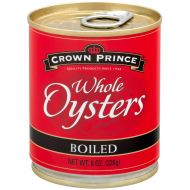 Crown Prince Whole Boiled Oysters, 8-Ounce Cans (Pack of 12)