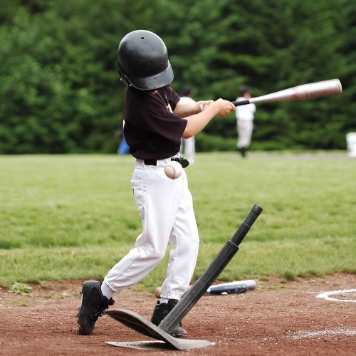  Crown Sporting Goods Youth Adjustable Height Baseball Batting Tee