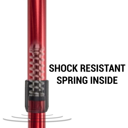  Crown Sporting Goods Shock-Resistant Adjustable Trekking Pole and Hiking Staff