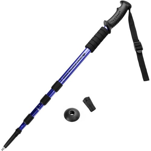 43 Shock-Resistant Adjustable Trekking Pole and Hiking Staff by Crown Sporting Goods