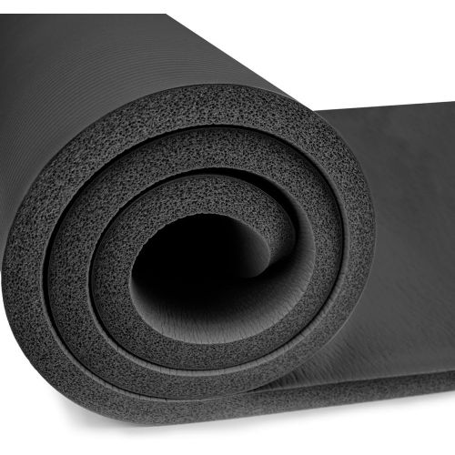  Crown Sporting Goods Crown Sports Exercise Mat 1 in Thick, 72 x 24 in with Arm Strap - Non-Slip Exercise Mat with High Density Foam for Yoga and Pilates Exercise Workouts - 4X Thicker Than Other Exeric