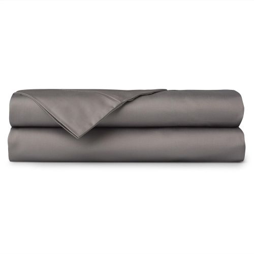  Crowning Touch by Welspun 400 Thread Count 100% Egyptian Cotton WEL-Trak Sheet Set, Queen, Grey