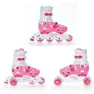 Croxer 3in1 Kinder Inlineskates/Triskates/Rollschuhe Balloon Pink verstellbar