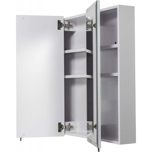  Croydex Westbourne 30-Inch x 36-Inch Triple Door Tri-View Cabinet with Hang N Lock Fitting System