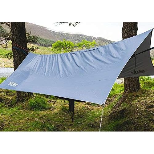  Crua Outdoors Reflective Deluxe Tarp/Rainfly - Large Size (10ft x 13ft), Perfect Lightweight Canopy for Hammocks or Campsite