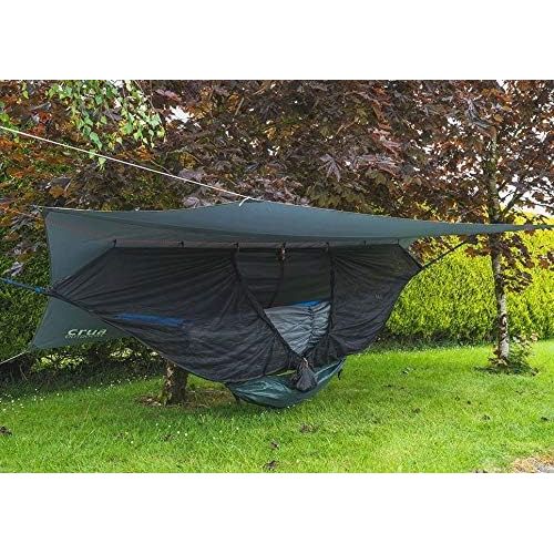  Crua Outdoors Reflective Deluxe Tarp/Rainfly - Large Size (10ft x 13ft), Perfect Lightweight Canopy for Hammocks or Campsite