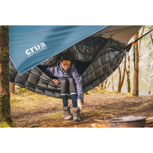  Crua Outdoors Reflective Deluxe Tarp/Rainfly - Large Size (10ft x 13ft), Perfect Lightweight Canopy for Hammocks or Campsite