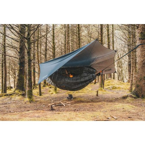  Crua Outdoors Reflective Deluxe Tarp/Rainfly - Large Size (10ft x 13ft), Perfect Lightweight Canopy for Hammocks or Campsite