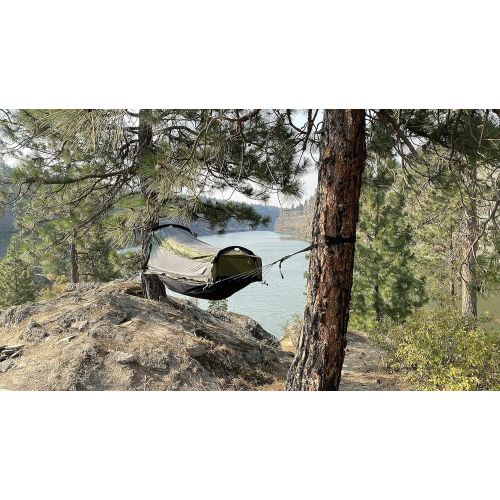  Crua Outdoors Twin Hybrid Set - 2 Person Set for Camping Ground Tent or Hammock - Included 2X Self-Inflating Mattress and 2X Sleeping Bags