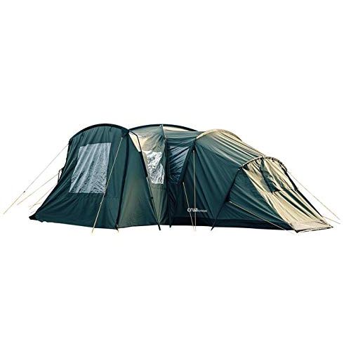  Crua Outdoors Cottage Premium Quality 6 Person Tent, With Two Insulated Double Bedrooms for All Year Round Camping