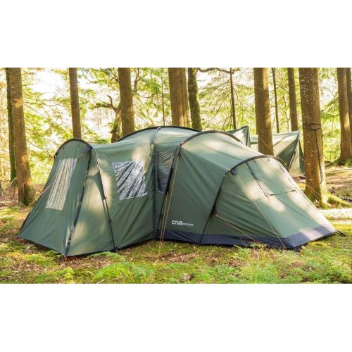  Crua Outdoors Cottage Premium Quality 6 Person Tent, With Two Insulated Double Bedrooms for All Year Round Camping