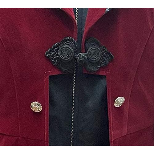  할로윈 용품Crubelon Men Steampunk Vintage Jacket Gothic Victorian Frock Coat Uniform