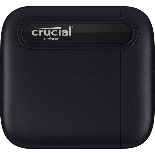  Crucial 2TB X6 Portable SSD with USB Type-C to USB Type-A Adapter