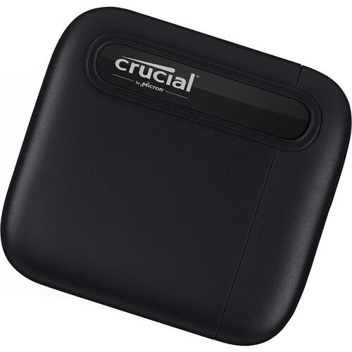  Crucial 1TB X6 Portable SSD with USB Type-C to USB Type-A Adapter