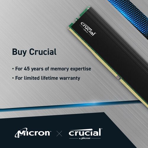  Crucial 64GB 3200 MHz DDR4 Pro RAM Kit (2 x 32GB)