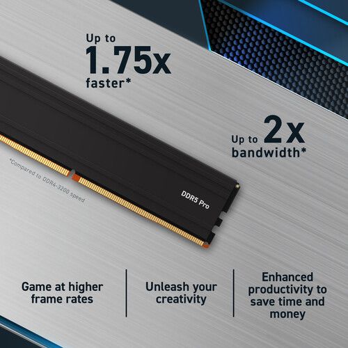  Crucial 96GB Pro DDR5 5600 MHz Memory Kit