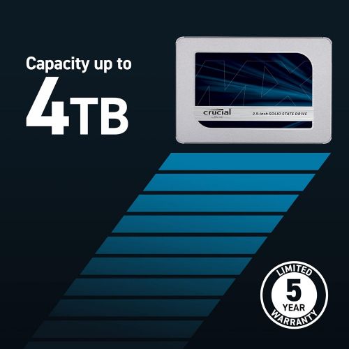  [아마존베스트]Crucial MX500 500GB 3D NAND SATA 2.5 Inch Internal SSD, up to 560MB/s - CT500MX500SSD1