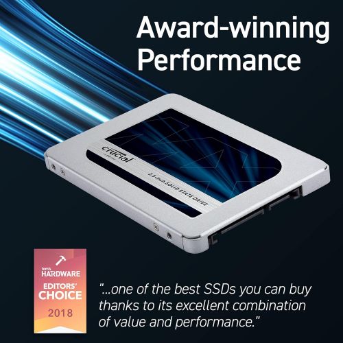  [아마존베스트]Crucial MX500 500GB 3D NAND SATA 2.5 Inch Internal SSD, up to 560MB/s - CT500MX500SSD1