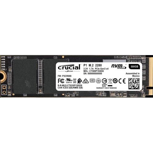  [아마존베스트]Crucial P1 2TB 3D NAND NVMe PCIe Internal SSD, up to 2000MB/s - CT2000P1SSD8