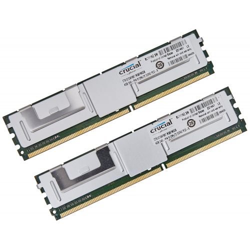  Crucial 8GB Kit (4GBx2) DDR2-667MHz (PC2-5300) CL5 Fully Buffered ECC FBDIMM Server Memory CT2KIT51272AF667  CT2CP51272AF667