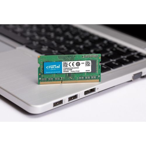  Crucial 8GB Kit (4GBx2) DDR3DDR3L 1600 MTS (PC3-12800) Unbuffered SODIMM 204-Pin Memory - CT2KIT51264BF160B