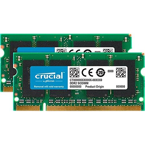  Crucial 4GB Kit (2 x 2GB) DDR2 SDRAM Memory Module