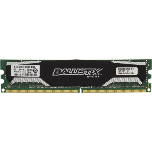  Crucial Ballistix Sport 4GB Kit (2GBx2) DDR2 800MHz (PC2-6400) UDIMM 240-Pin Memory BLS2KIT2G2D80EBS1S00