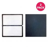 Crucial Air Replacement Filter Compatible with Idylis Hepa Style D Air Purifier Filter & Carbon Filter Part # IAF-H-100D, 302656, Filter Kit Fits Idylis IAP-10-280 Air Purifier Mod