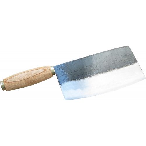  [아마존베스트]Crude - Chinese Vegetable Cleaver Knife, 7 inch, Carbon Steel, Super Thin & Light