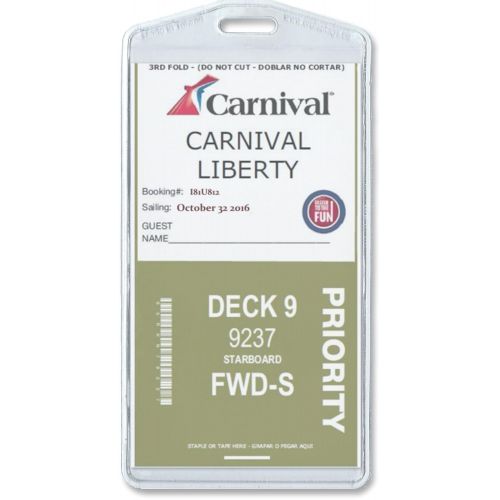  Cruisetags, Standard Cruise Ship Luggage Tags (50 Pack)