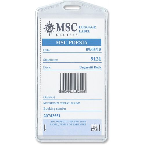  Cruisetags, Standard Cruise Ship Luggage Tags (50 Pack)