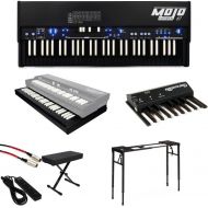 Crumar Mojo 61 Combo Organ with Lower Keyboard Stage Bundle - Limited Edition Black