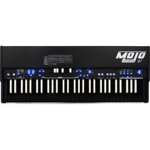  Crumar Mojo 61 Combo Organ with Lower Keyboard Stage Bundle - Limited Edition Black