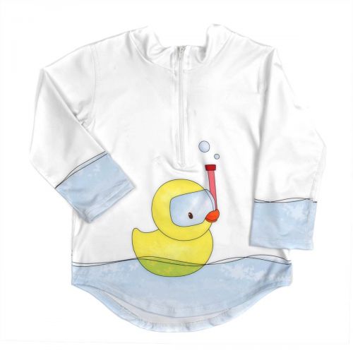  Crummy Bunny Toddler Rashguard Protective Sun and Swim Top Rubber Ducky UPF 50+ (2T) by Crummy Bunny