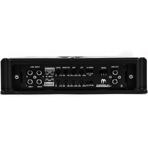  [아마존베스트]Crunch PowerDrive PD4000.4 Amplifier -Class A/B, 4 Channel, 4000-Watt, 1/2/4 Ohm, Car Amplifier, Heat Sink, RCA, LED Diagnostic System, Low Noise Circuitry