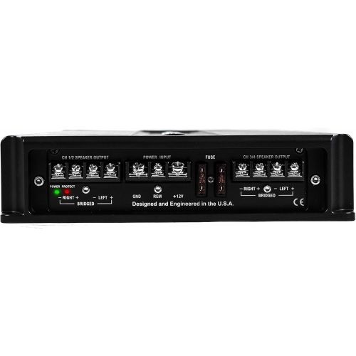  [아마존베스트]Crunch PowerDrive PD4000.4 Amplifier -Class A/B, 4 Channel, 4000-Watt, 1/2/4 Ohm, Car Amplifier, Heat Sink, RCA, LED Diagnostic System, Low Noise Circuitry