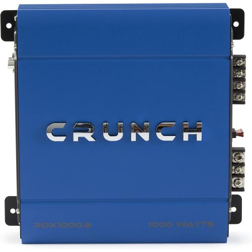  Crunch PowerDriveX 1000 Watt 2 Channel Exclusive Blue A/B Car Amplifier (2 Pack)