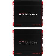 Crunch PX-1000.4, 4 Channel 1000 Watt, 4 Ohms Amp A/B Class Car Stereo Amplifier, Black, 2 Pack