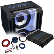 Crunch Bass Pack 2 Channel Power Amplifier + 30 cm Subwoofer + Cable Set 800 Watt / GTS 400 + GPX 500.2 + REN10KIT