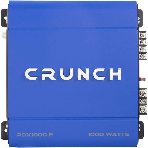  Crunch PowerDriveX 1000 Watt 2 Channel Exclusive Blue AB Car Amplifier (2 Pack)