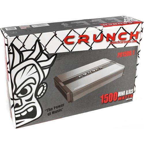  Crunch PD1500.1 Silver 1500-Watt Vehicle Amplifier