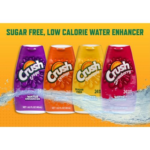  Crush Liquid Water Enhancers - Sugar Free Grape Water Flavoring with No Calories, 1.6 FL oz (12 Bottles...