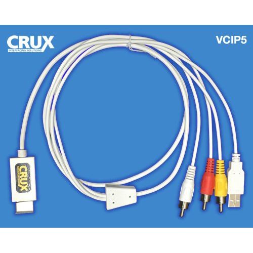  Crux HDMI to Composite Cable (VCIP5) Cable for Conversion of HDMI to Composite Devices