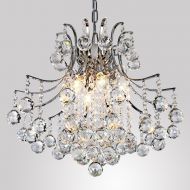 LightInTheBox Modern Contemporary Crystal Chandelier with 6 Lights, Pendant Modern Ceiling Light Fixture for Bedroom, Living Room Dining Room Hallway Entery