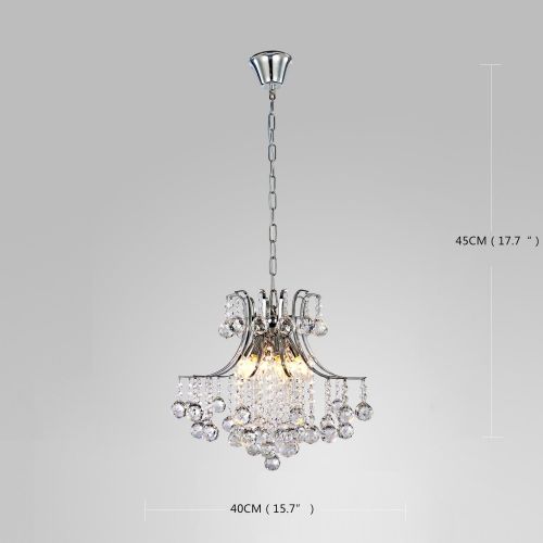  LightInTheBox Modern Contemporary Crystal Chandelier with 6 Lights, Pendant Modern Ceiling Light Fixture for Bedroom, Living Room Dining Room Hallway Entery