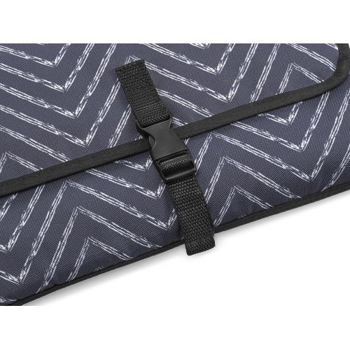  Crystal Baby Smile Portable Changing Pad - Premium Quality Travel Station - Diaper Baby Clutch Kit - Baby Diapering - Entirely Padded - Detachable, Wipeable Mat - Mesh and Zippered Pockets - Best Bab