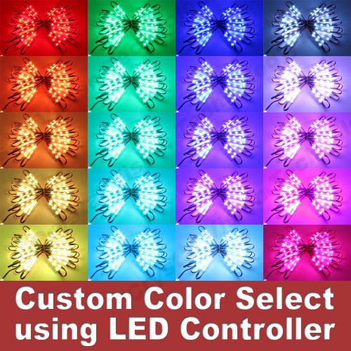  Crystal Vision Technology Crystal Vision Korean Genuine 5050 Bright LED Module Store Front Window Kit/Plug-in and Play Pre-installed/ 100W Made in Korea w/Warranty (RGB 50ft)