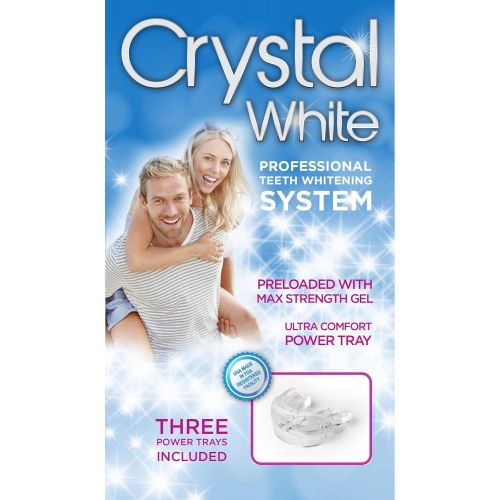  Pre-loaded Crystal White Professional Teeth Whitening System. 3 Preloaded Trays- No Mess! 35%...